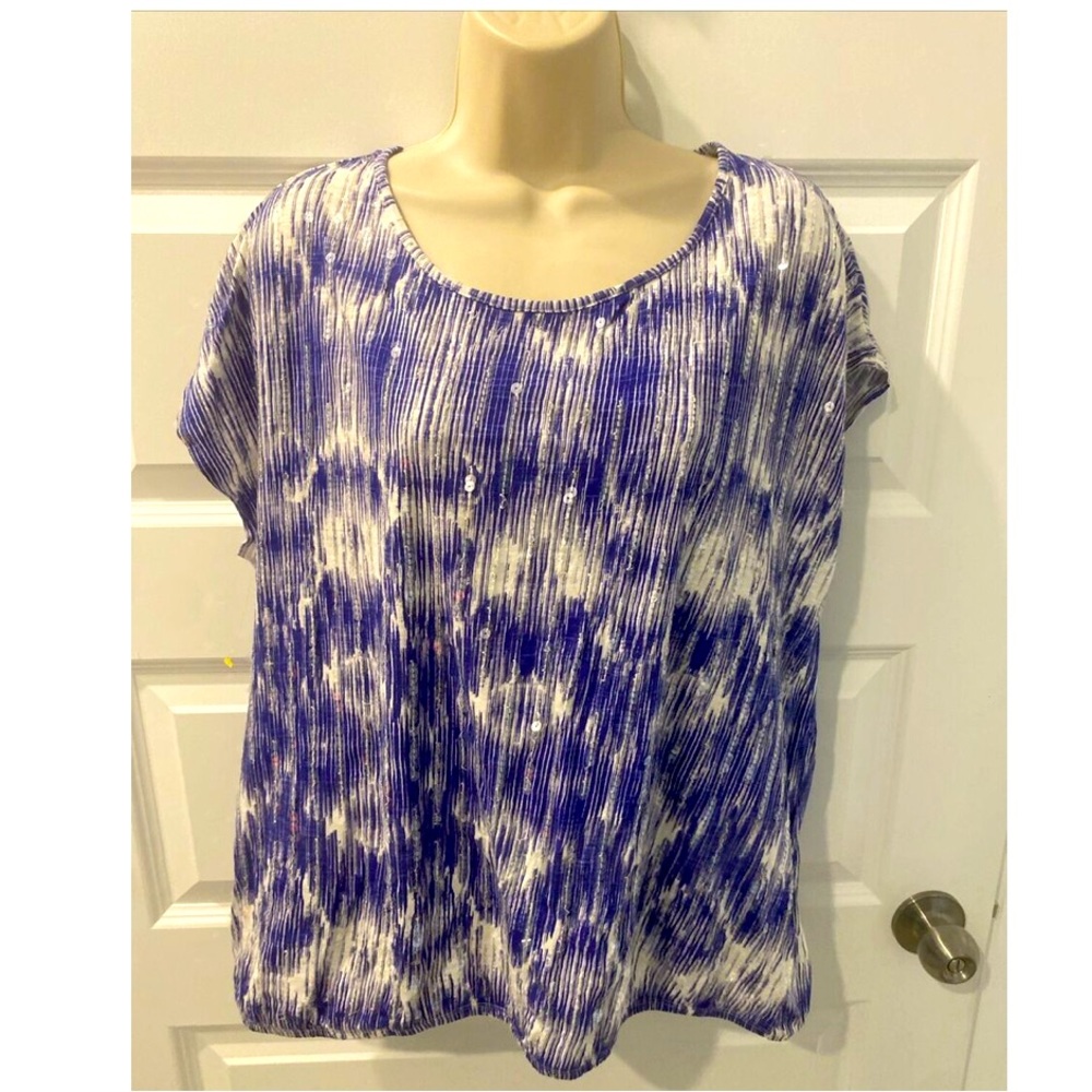 Chico’s Sequined Top Size 1